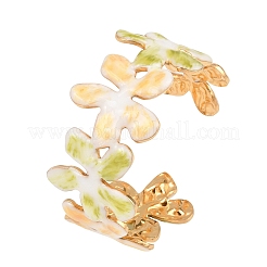 Manschettenarmreifen aus Emaille-Edelstahl 304&nbsp;BJEW-H638-01B-G