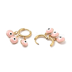 Aretes colgantes de aro con mal de ojo esmaltado&nbsp;STAS-E162-08G