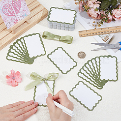 150 Stück rechteckige Tischkarten aus Papier&nbsp;DIY-PH0035-14B