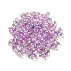Placage uv lumineux perles acryliques irisées arc-en-ciel&nbsp;LS-OACR-F006-03D
