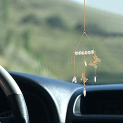 3 stücke 3 arten kristallglas tropfen suncatchers prismen auto hängende anhänger dekorationen&nbsp;HJEW-PH01676