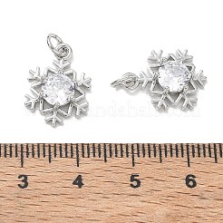 Messingpflaster klare Zirkonia Anhänger&nbsp;CU-CBA6305-15P
