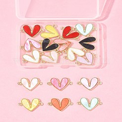 18 Stück 9 Farben Legierung Acryl Verbindungsstück Charms&nbsp;FIND-FS0004-33