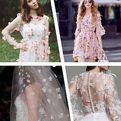 1 m Polyester-Organza-Stoff&nbsp;ORIB-GF0001-02B