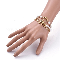 Perlen Armbänder & Glieder Armbänder & Kettenarmbänder Sets&nbsp;BJEW-JB05509