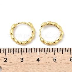 Ottone orecchini a cerchio Huggie&nbsp;EJEW-L231-33G