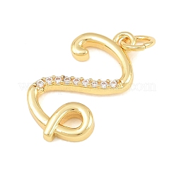 Pendentifs en laiton zircon cubique transparent&nbsp;CU-CBA7939-01Z-G