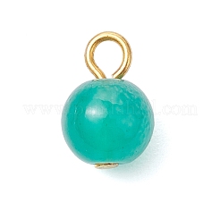 12 pendentif en verre imitation jade.&nbsp;PALLOY-JF02768-01