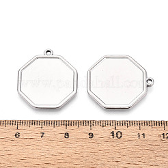 Pendentifs cabochons en acier inoxydable 304&nbsp;STAS-N108-71P