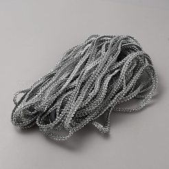 Spitzenbesatz aus metallischem Polyestergeflecht&nbsp;OCOR-WH0089-22B