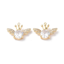 Pendentifs avec zircon cubiques à micro-pavés en laiton&nbsp;KK-I702-38G