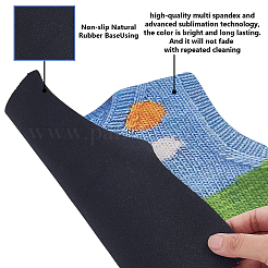 Tapis de souris en caoutchouc et tissu&nbsp;AJEW-WH0794-46