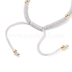 Fabbricazione del braccialetto del cavo di nylon intrecciato&nbsp;AJEW-JB00764