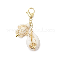 Decorazioni pendenti in conchiglia di ciprea mista naturale&nbsp;HJEW-JM02922-01