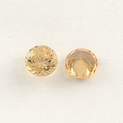 Cabochons à dos pointu de zircone cubique en forme de diamant&nbsp;ZIRC-R004-5mm-04