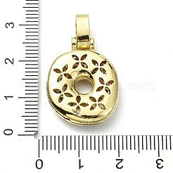 Pendenti in zirconi cubici trasparenti in micro pavè di ottone&nbsp;KK-M279-01G-O