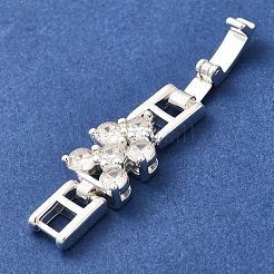 Messing Micro Pave klare Zirkonia Falte über Verschlüsse&nbsp;KK-Q043-21S