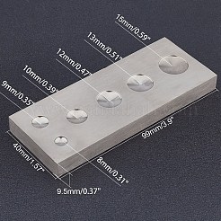 Bankblock aus Edelstahl&nbsp;TOOL-WH0122-32P