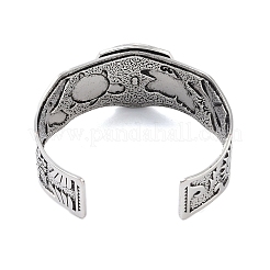 Bracelets à manchette ouverte en alliage constellation pour femmes et hommes&nbsp;BJEW-C064-01AS-07