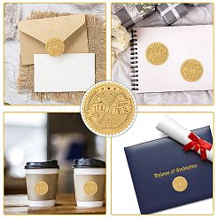 34 feuille d'autocollants en relief en feuille d'or auto-adhésive&nbsp;DIY-WH0509-074