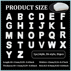 26 Stück 26 Stile natürliche weiße Muschelperlen&nbsp;SSHEL-PH0001-41