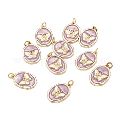 Pendentifs en laiton zircon cubique transparent&nbsp;X-ZIRC-A020-02G