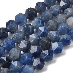 Natürlichen blauen Aventurin Perlen Stränge&nbsp;G-Z119-A38-02