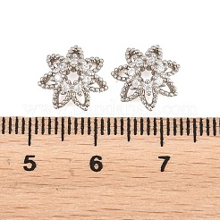 Weihnachtliche Messingperlen mit klaren Zirkonia&nbsp;KK-B186-04P
