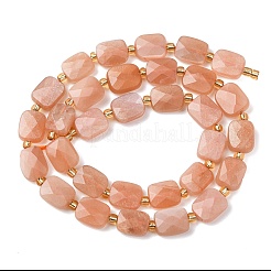 Natürliche sunstone Perlen Stränge&nbsp;G-L654-J02-01