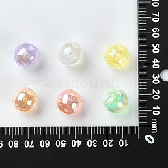 30 pezzo di perline acriliche con placcatura iridescente arcobaleno&nbsp;TACR-CJ0001-52