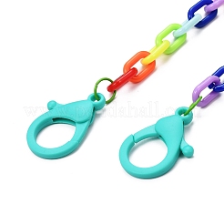 Personalisierte Acryl-Kabelketten-Halsketten&nbsp;NJEW-JN02899-03