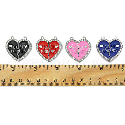 4 set pendente diviso in lega di smalto a 4 colori&nbsp;ENAM-FP0001-48