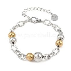 Gliederarmbänder aus 304 Edelstahlperlen&nbsp;BJEW-K291-03GP