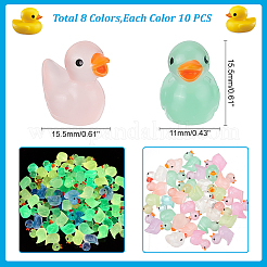 80 pz. Decorazione espositiva in plastica luminosa a 8 colori&nbsp;DJEW-PH0001-24