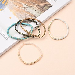 Braccialetti di perline elasticizzati con pietre preziose naturali&nbsp;BJEW-JB05496