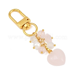 Natürliche Rose Quarz Anhänger Dekorationen&nbsp;HJEW-JM04150-01