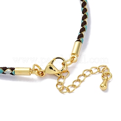 Fabrication de bracelets tressés en cordon polyester&nbsp;MAK-Z003-01G-11