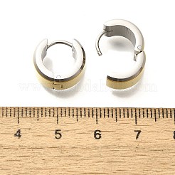 Orecchini a cerchio in acciaio inossidabile 304 per donna&nbsp;EJEW-C096-47GP