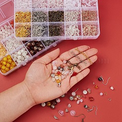 Kit per la creazione di gioielli con perline di pietra miste fai da te&nbsp;DIY-YW0004-62