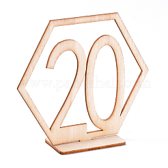 Holztischnummernkarten&nbsp;AJEW-WH0021-29B