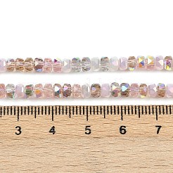 Chapelets de perles en verre électroplaqué&nbsp;EGLA-B011-04A-02