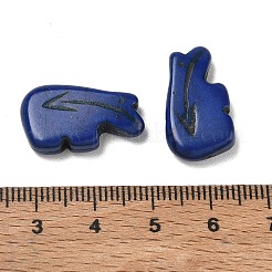 Perles turquoise synthétiques teintes&nbsp;GG-CBA79F7-01G