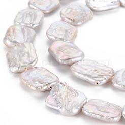Chapelets de perles en Keshi naturel&nbsp;PEAR-S020-K05
