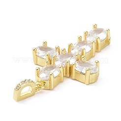 Latón pendiente de circonio cúbico&nbsp;ZIRC-C021-24G