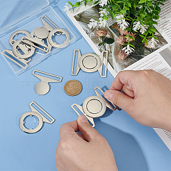 6 jeu de boucles à dégagement latéral en alliage de zinc&nbsp;FIND-BC0013-98B