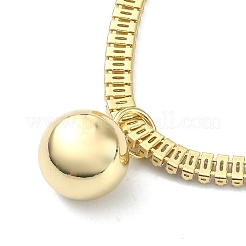 Braccialetti con ciondoli a sfera in ottone&nbsp;BJEW-F450-02G