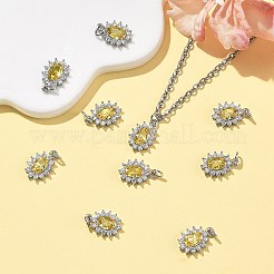 Pendentifs en laiton Shegrace sertis de micro-pavés de zircone cubique&nbsp;XGRQ2O689-446C-P