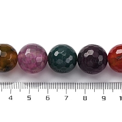 Brins de perles d'agate veines de dragon naturelles (teintes et chauffées)&nbsp;G-K390-A13-01