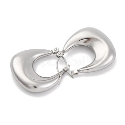 Orecchino a cerchio in acciaio inossidabile 304 a goccia anti-ossidazione&nbsp;EJEW-H013-09P
