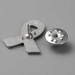 Épingles en émail de ruban de deuil&nbsp;JEWB-WH0022-88E